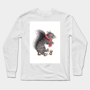 Grey Squirrel Long Sleeve T-Shirt